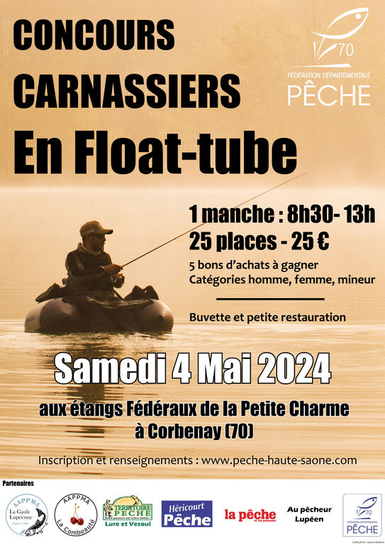 Concours carnassiers le samedi 4 mai 2024 à la petite Charme à Corbenay